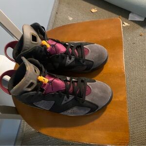 Jordan Black and Purple Sneakers